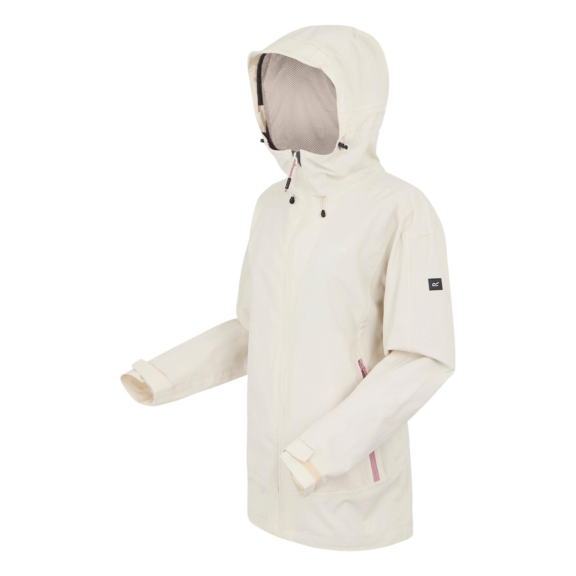 Chaqueta Impermeable Okara para Mujer Vainilla Claro 3/5