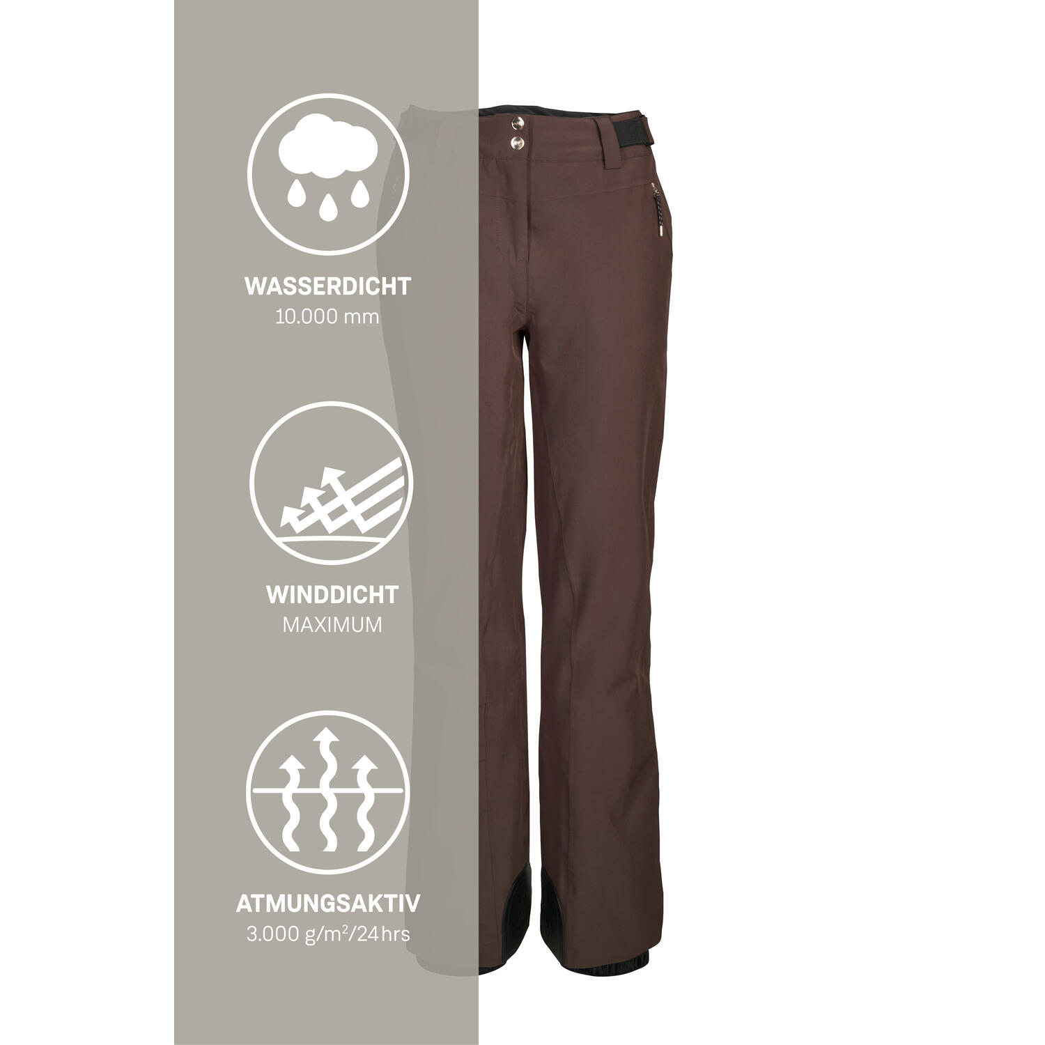 Killtec KSW 311 Skibroek Dames - Bruin 6/6