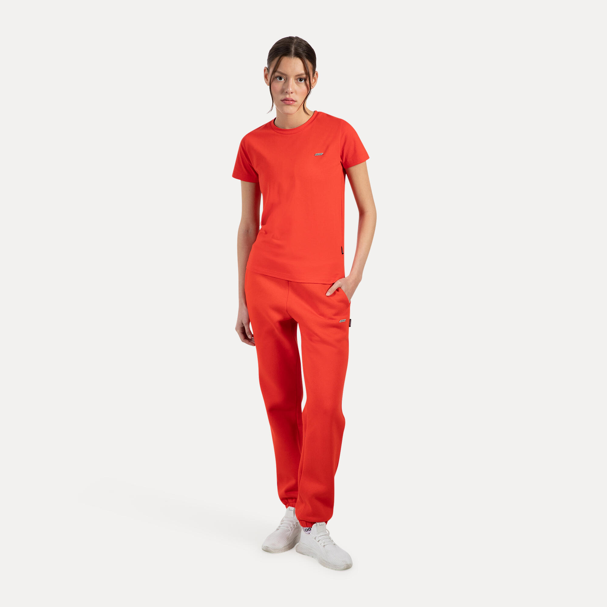 Damen Jogginghose Laurena Rot 3/5