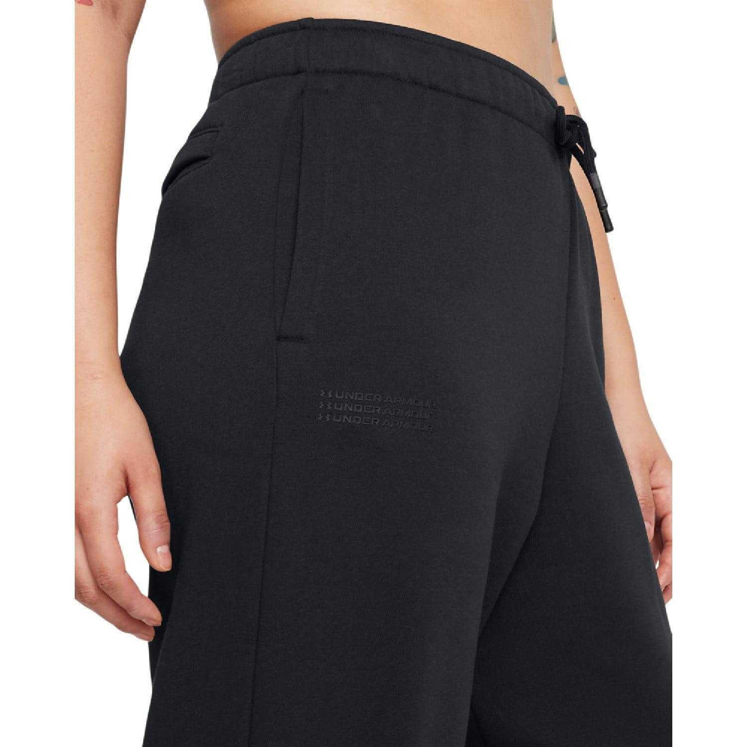 Pantaloni Da Jogging Icona Pile Oversize Donna Under Armour Wordmarks Nero 3/4