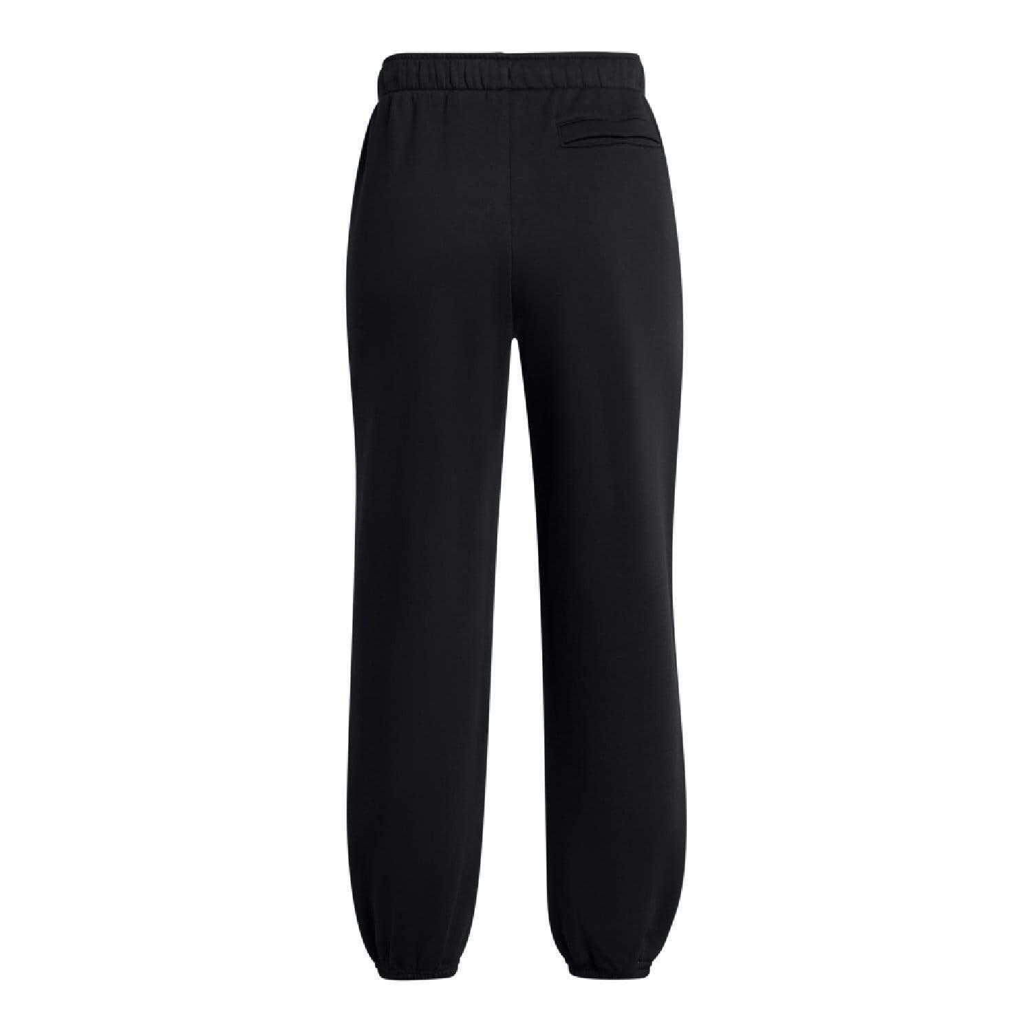 Pantaloni Da Jogging Icona Pile Oversize Donna Under Armour Wordmarks Nero 2/4