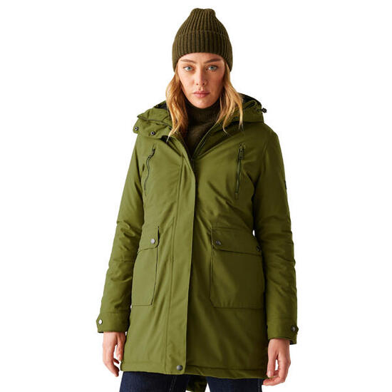 Veste Imperméable VALENTA Femme (Vert Néphrite / Noir)