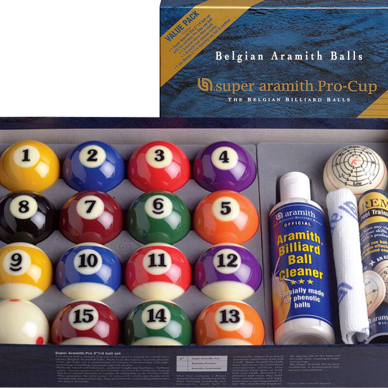 Pool Billard-Kugelsatz 57,2 Aramith Super Pro Value Pack 3/4