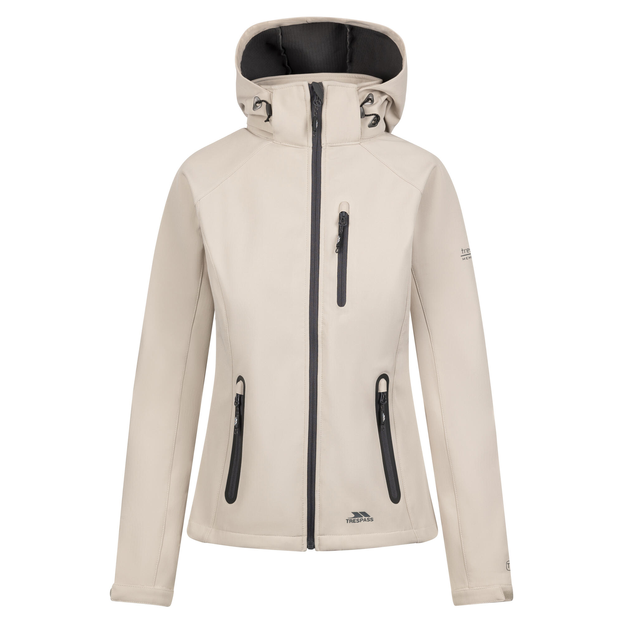 Trespass - Veste Softshell Bela Femme (pierre Claire) - Coupe-pluie - Blanc - Decathlon