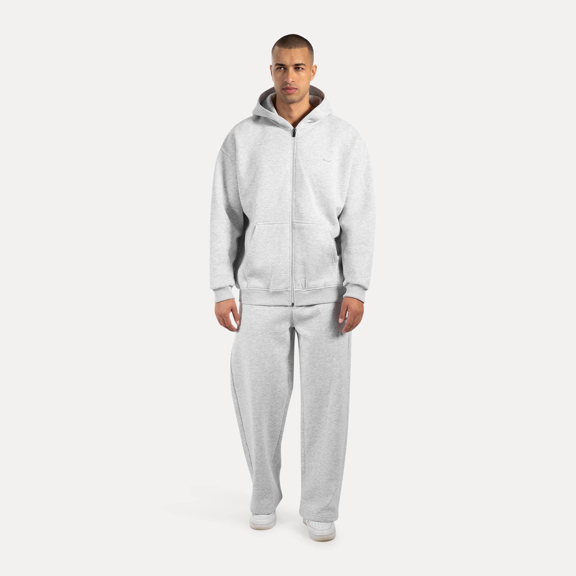 Herren Jogginghose Brayan Grau Melange 3/5