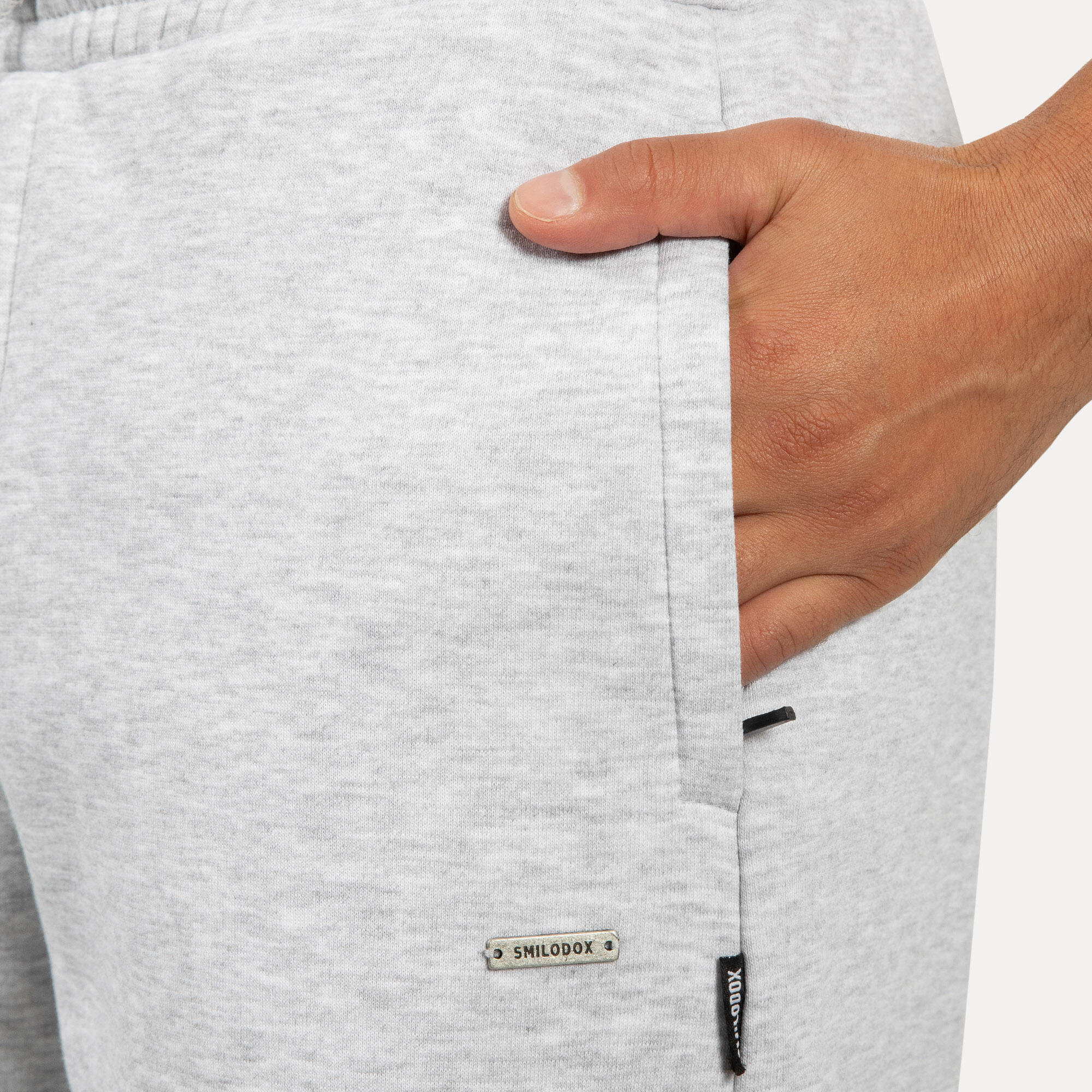 Herren Jogginghose Brayan Grau Melange 4/5