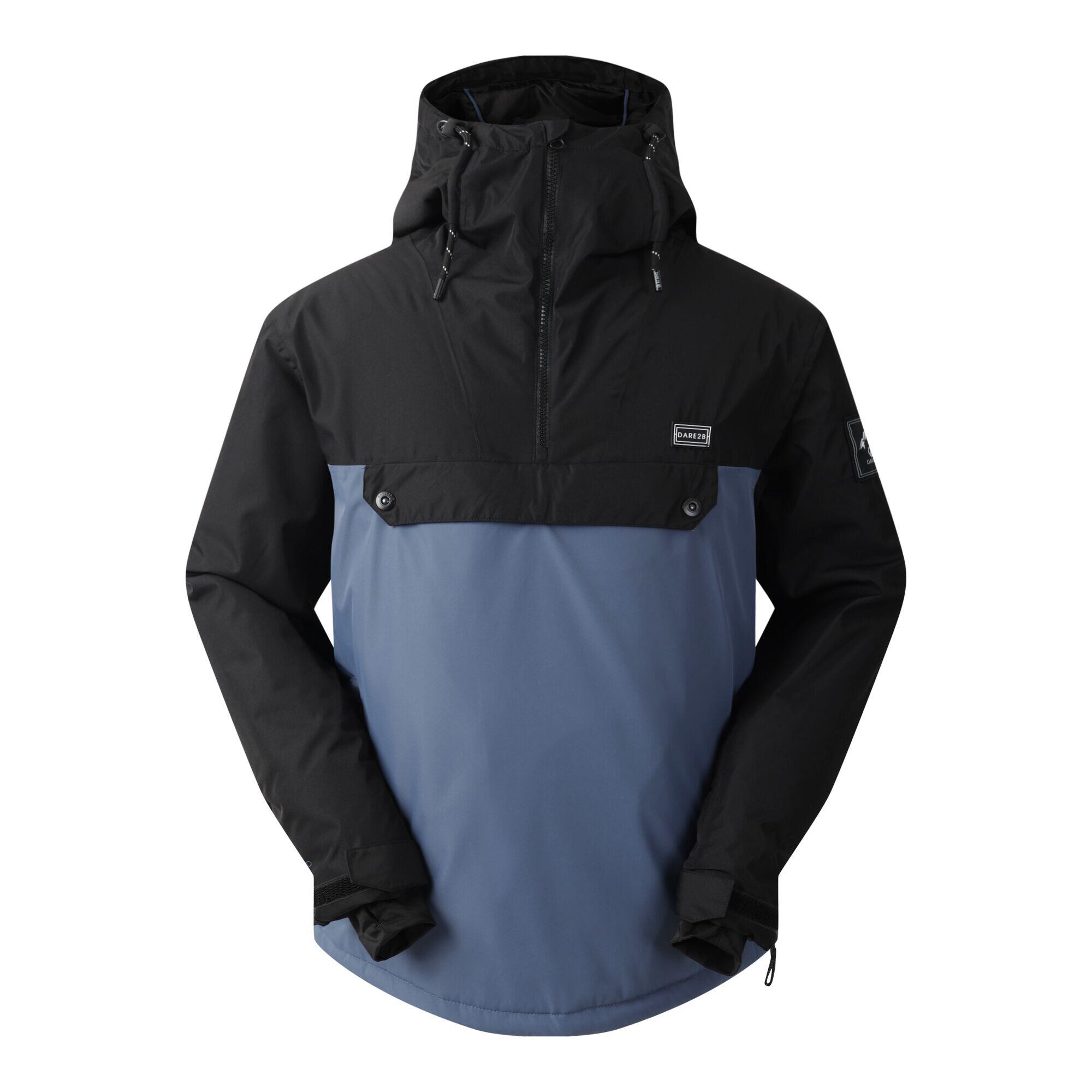 Mens Freeride II Colour Block Overhead Ski Jacket (Blue Indigo)