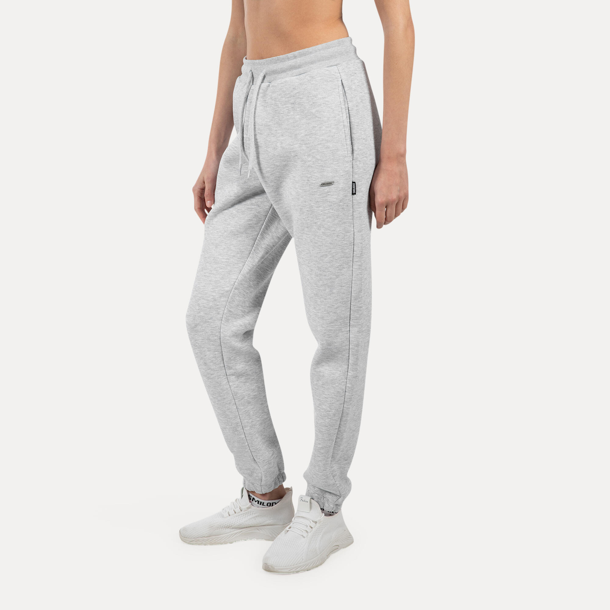 Damen Jogginghose Laurena Grau Melange 2/5