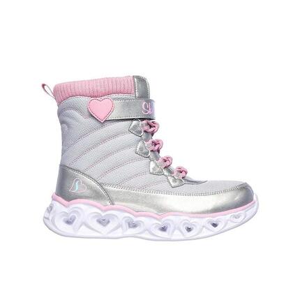Botines Skechers Niña Heart Lights Gris/Rosa