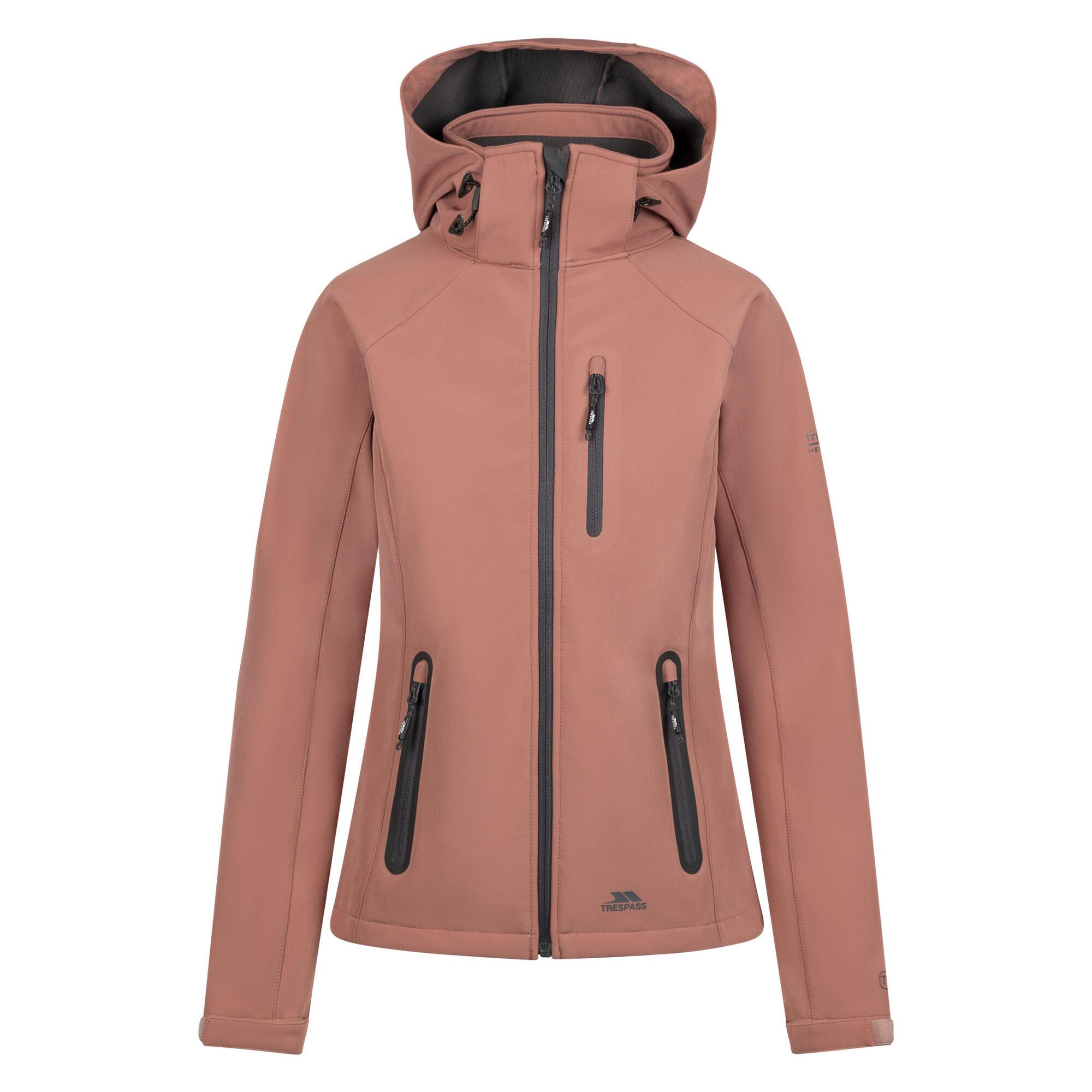 TRESPASS Womens/Ladies Bela II Waterproof Soft Shell Jacket (Clay)