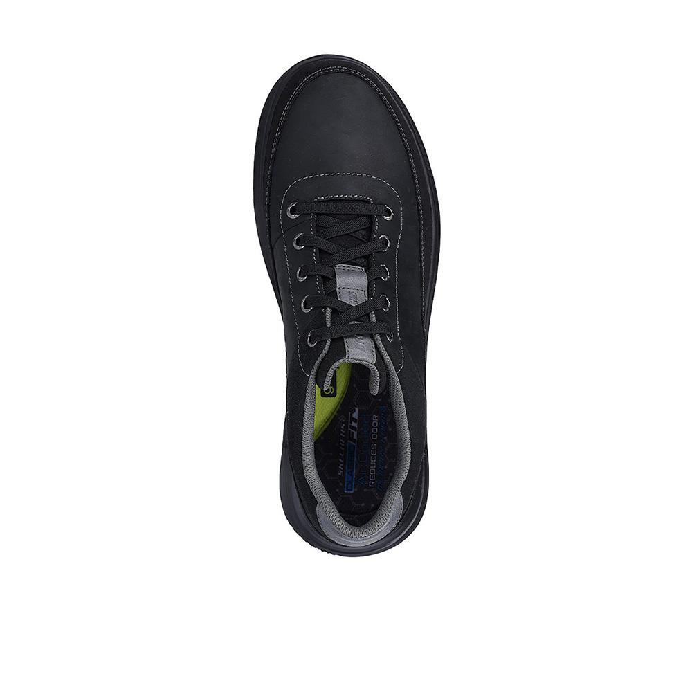Tênis Pretos Aldeno Masculinos Comprovados da Skechers 3/4