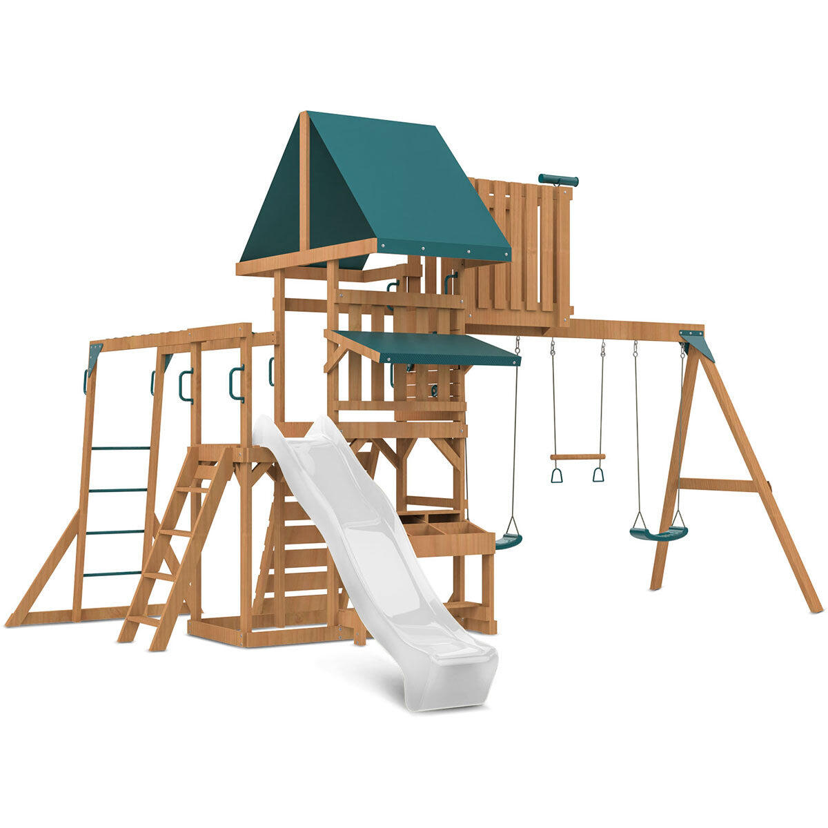 Lifespan Kids Walton Swing Set, Monkey Bars and Play Centre with 2.2m Slide