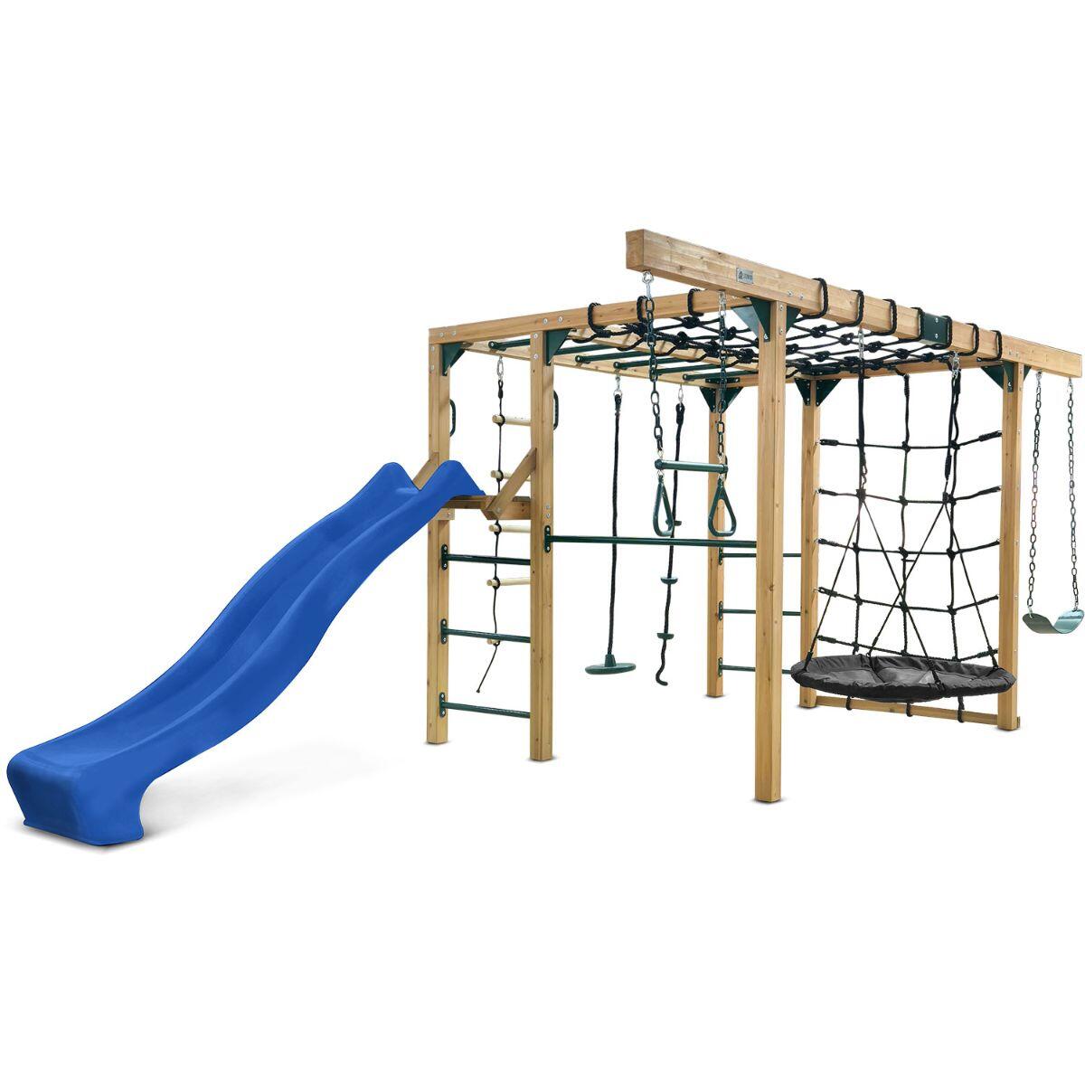 Lifespan Kids Orangutan Monkey Bars Jungle Gym Climbing Frame with 2.2m Slide