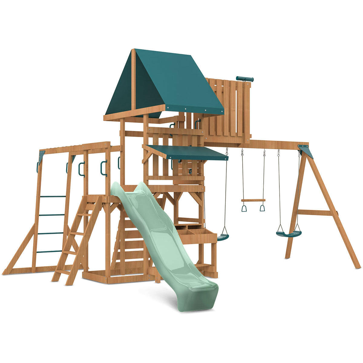 Lifespan Kids Walton Swing Set, Monkey Bars and Play Centre with 2.2m Slide