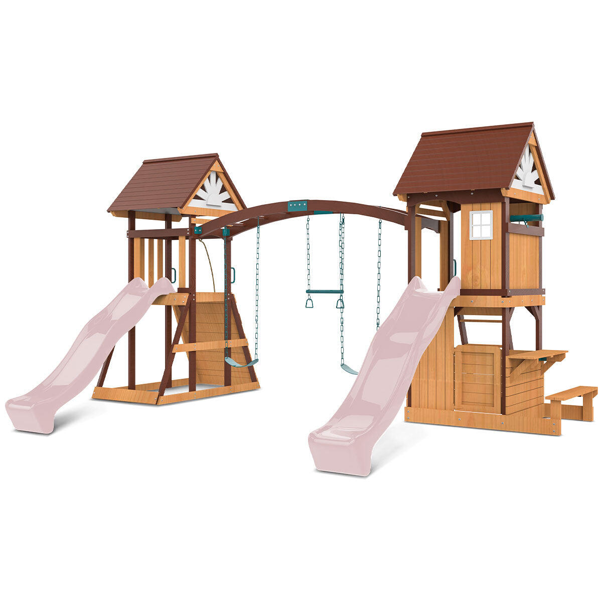 Lifespan Kids Armadale Swing Set and Play Centre with Two 2.2m Slide