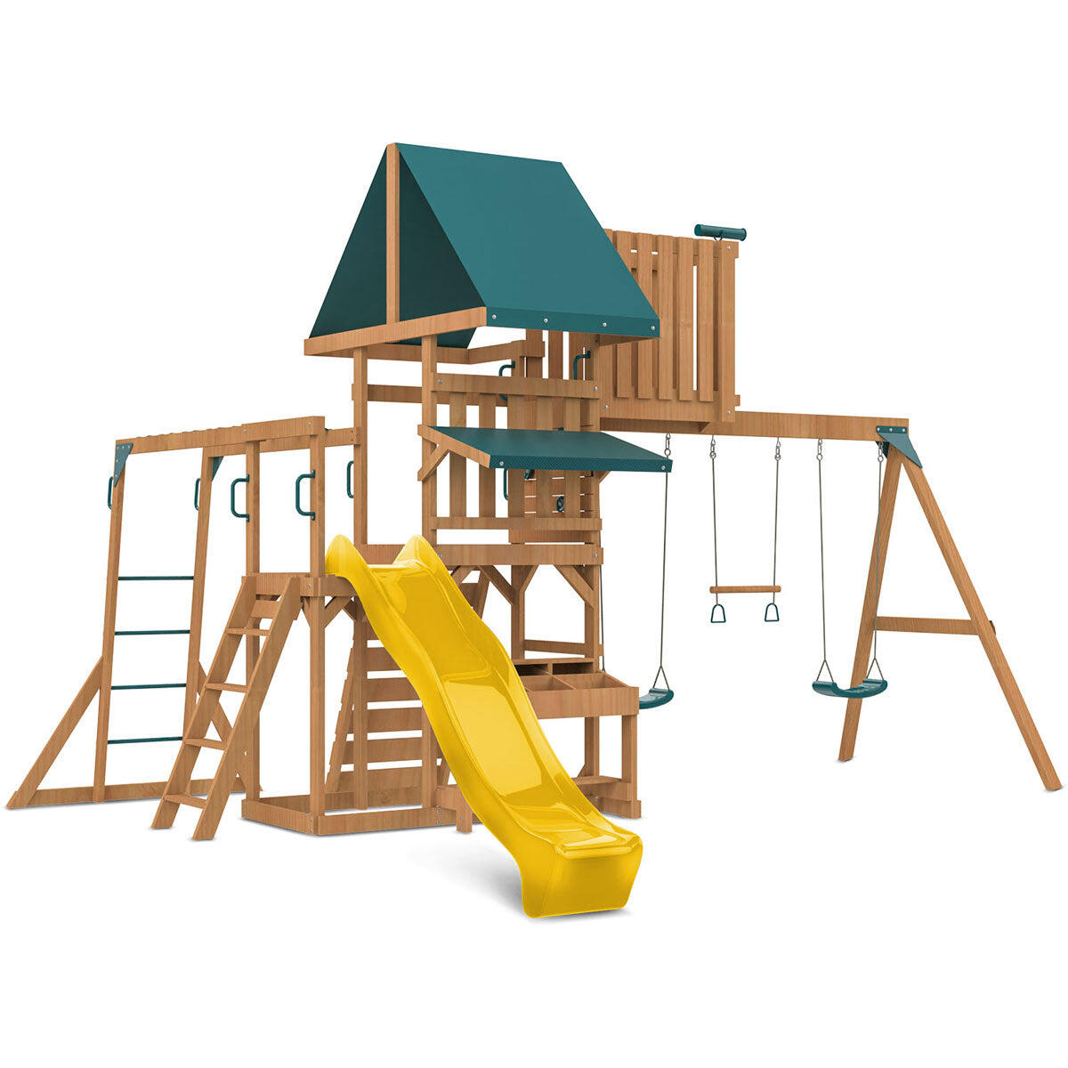 Lifespan Kids Walton Swing Set, Monkey Bars and Play Centre with 2.2m Slide