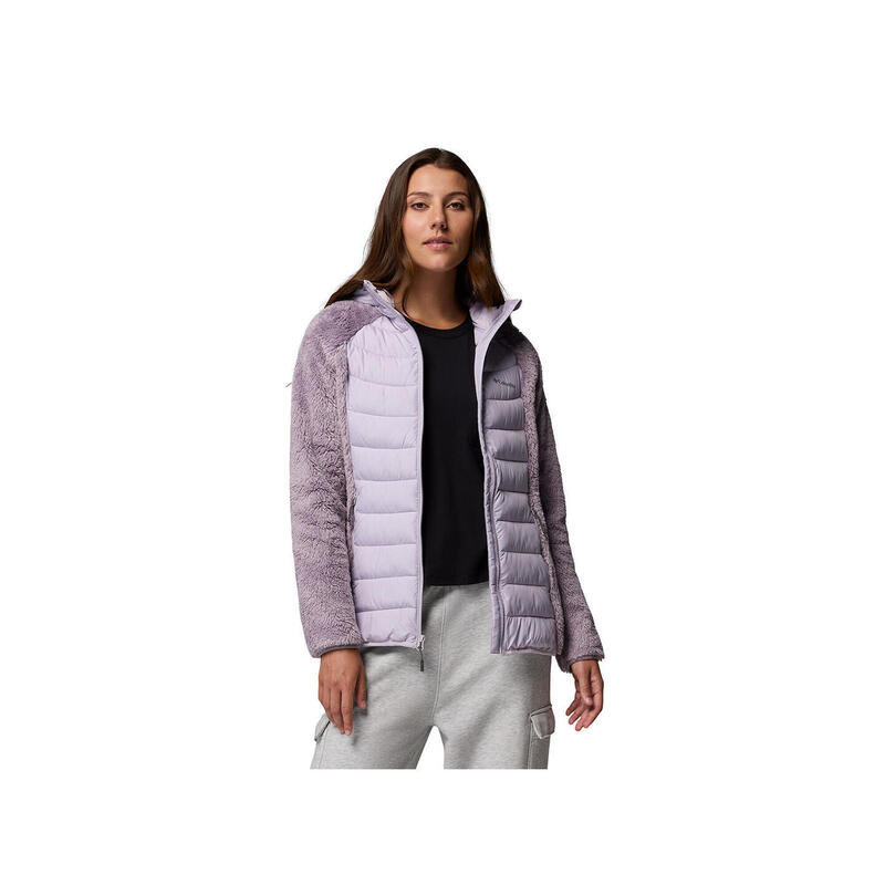 Geacă călduroasă damă Columbia Powder Lite II Sherpa Hybrid