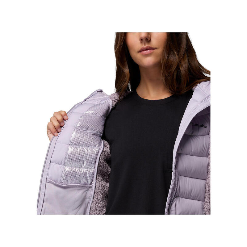 Geacă călduroasă damă Columbia Powder Lite II Sherpa Hybrid