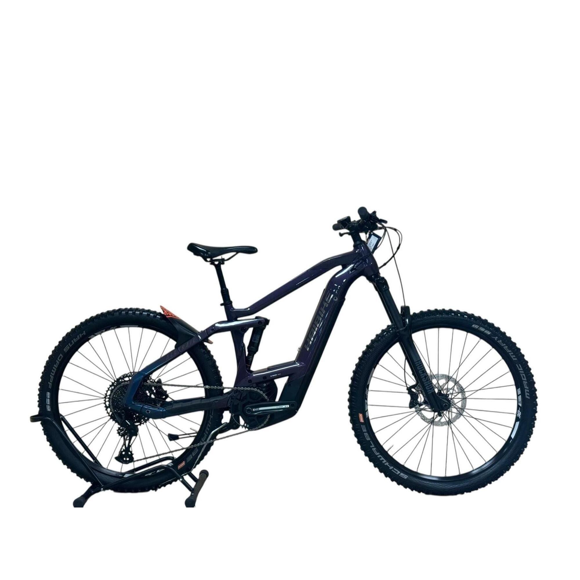 Haibike - Reconditionné - Vtt Électrique Haibike Alltrail 8  - Comme Neuf - Vélo Tout Terrain - Noir|violet - Petit - Decathlon