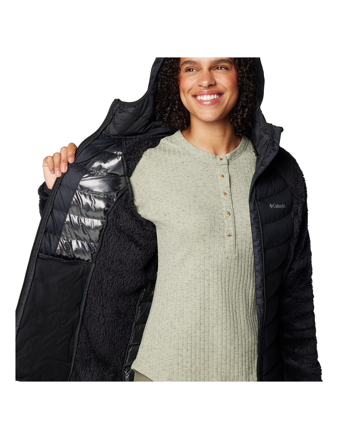 Giacca ibrida COLUMBIA Powder Lite II Sherpa - Giacca 4/5