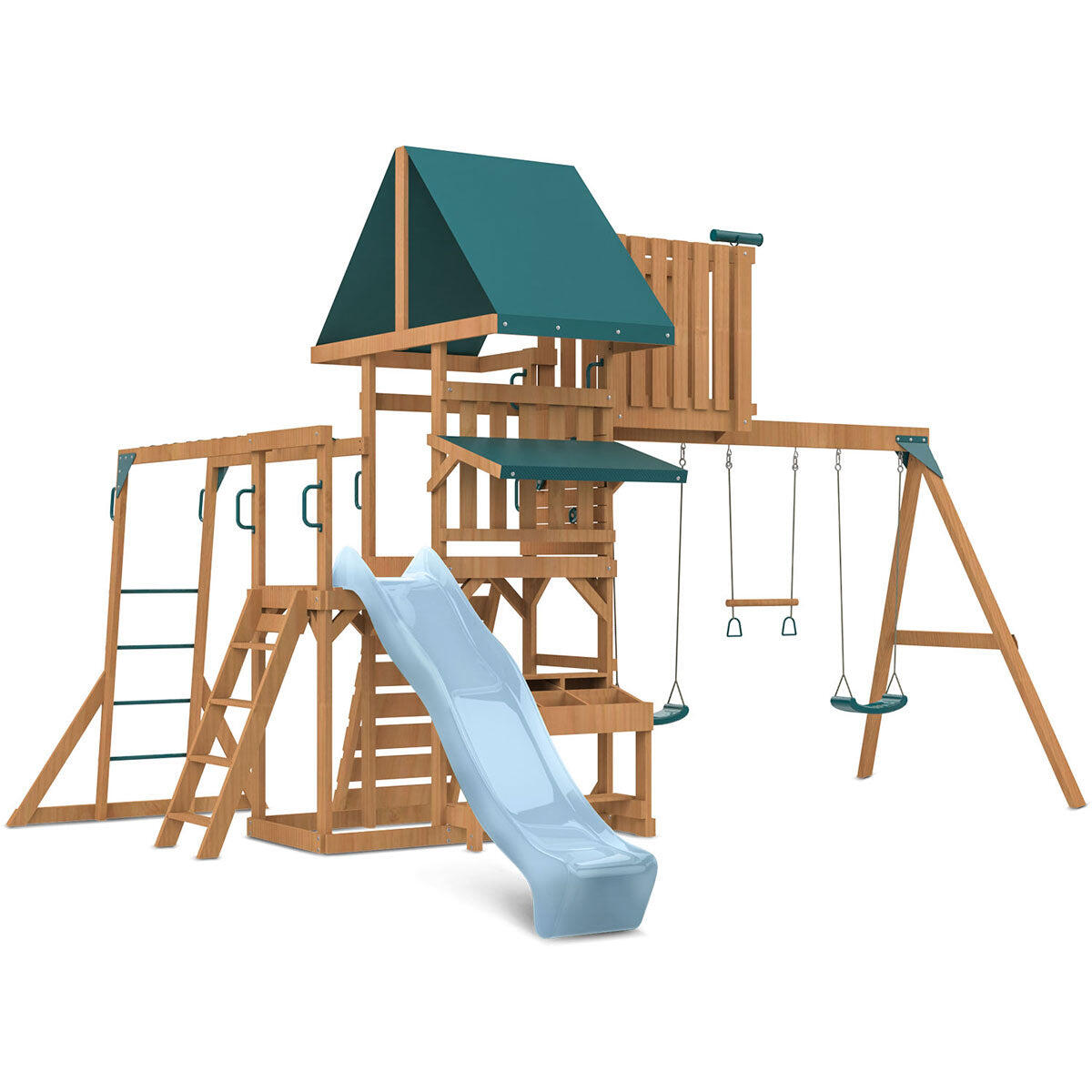 Lifespan Kids Walton Swing Set, Monkey Bars and Play Centre with 2.2m Slide