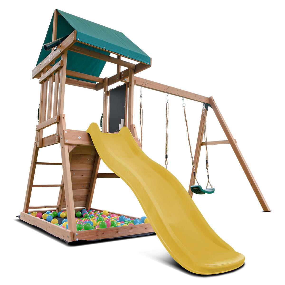 Lifespan Kids Greenvale Swing Set and Play Centre with 1.8m Slide