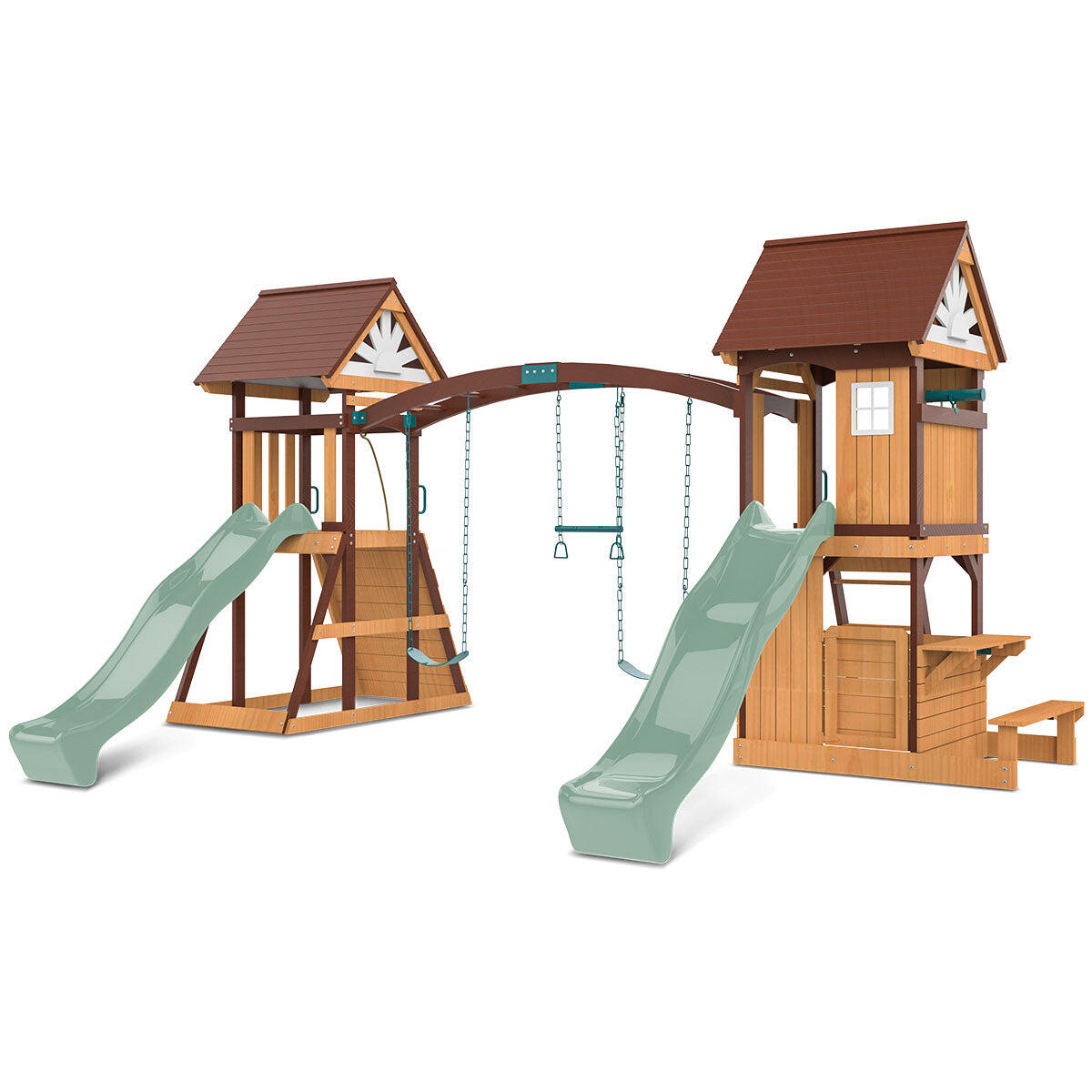 Lifespan Kids Armadale Swing Set and Play Centre with Two 2.2m Slide