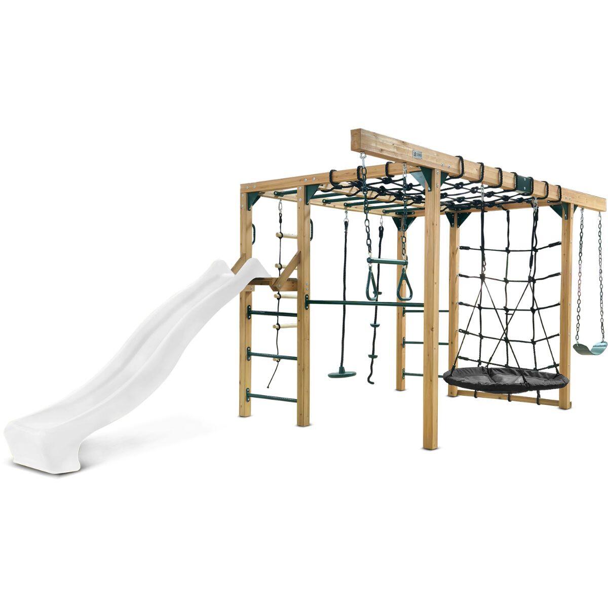 Lifespan Kids Orangutan Monkey Bars Jungle Gym Climbing Frame with 2.2m Slide