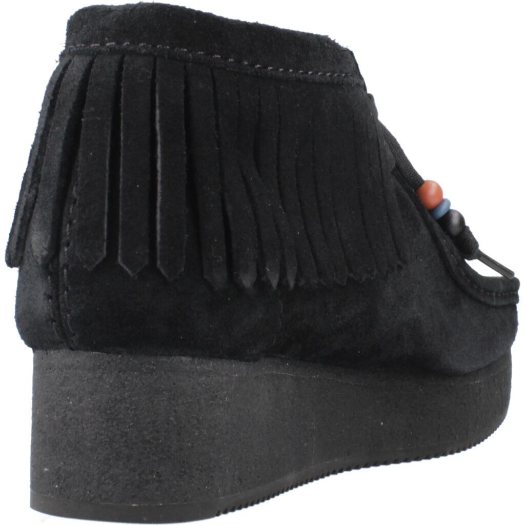 Clarks Originals Modelo Wbwedge Fringe Cor Preto 3/5
