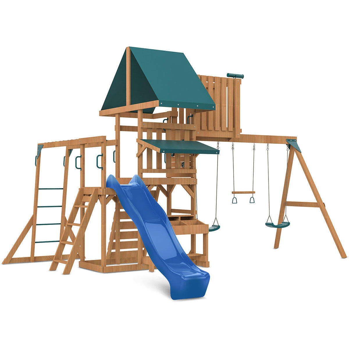 Lifespan Kids Walton Swing Set, Monkey Bars and Play Centre with 2.2m Slide