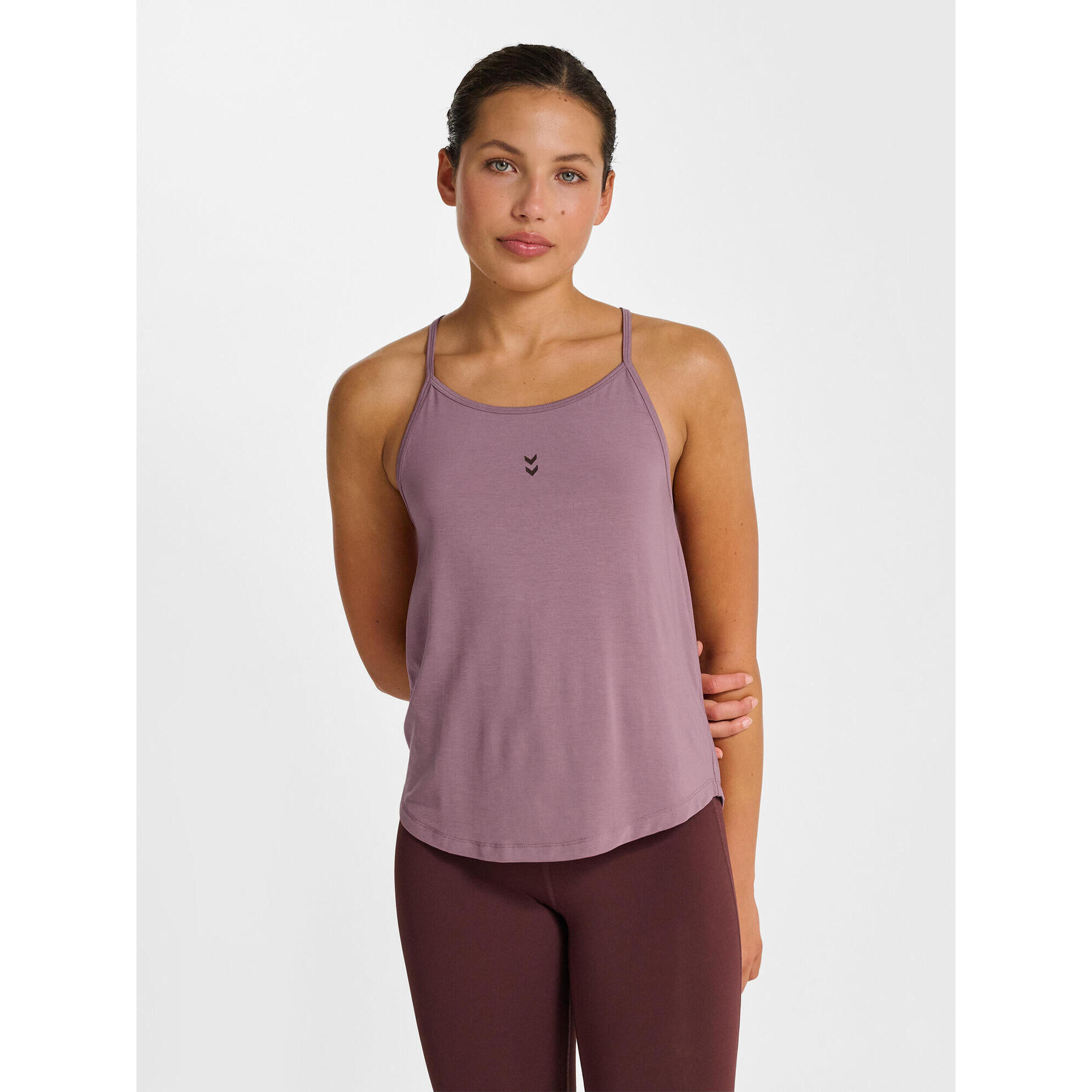 Hummel - Enfiler T-shirt Hmlyoga Entraînement Femme Hummel - Débardeur - Violet - 48 Xl - Decathlon