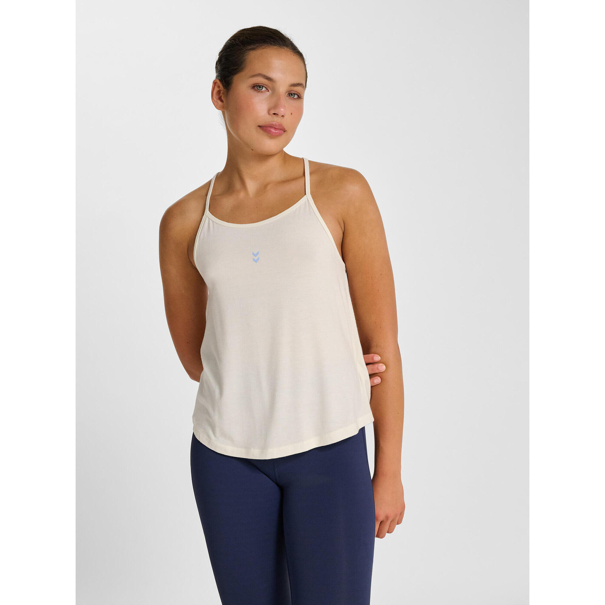 Hummel - Enfiler T-shirt Hmlyoga Entraînement Femme Hummel - Débardeur - Blanc - 36 Xs - Decathlon