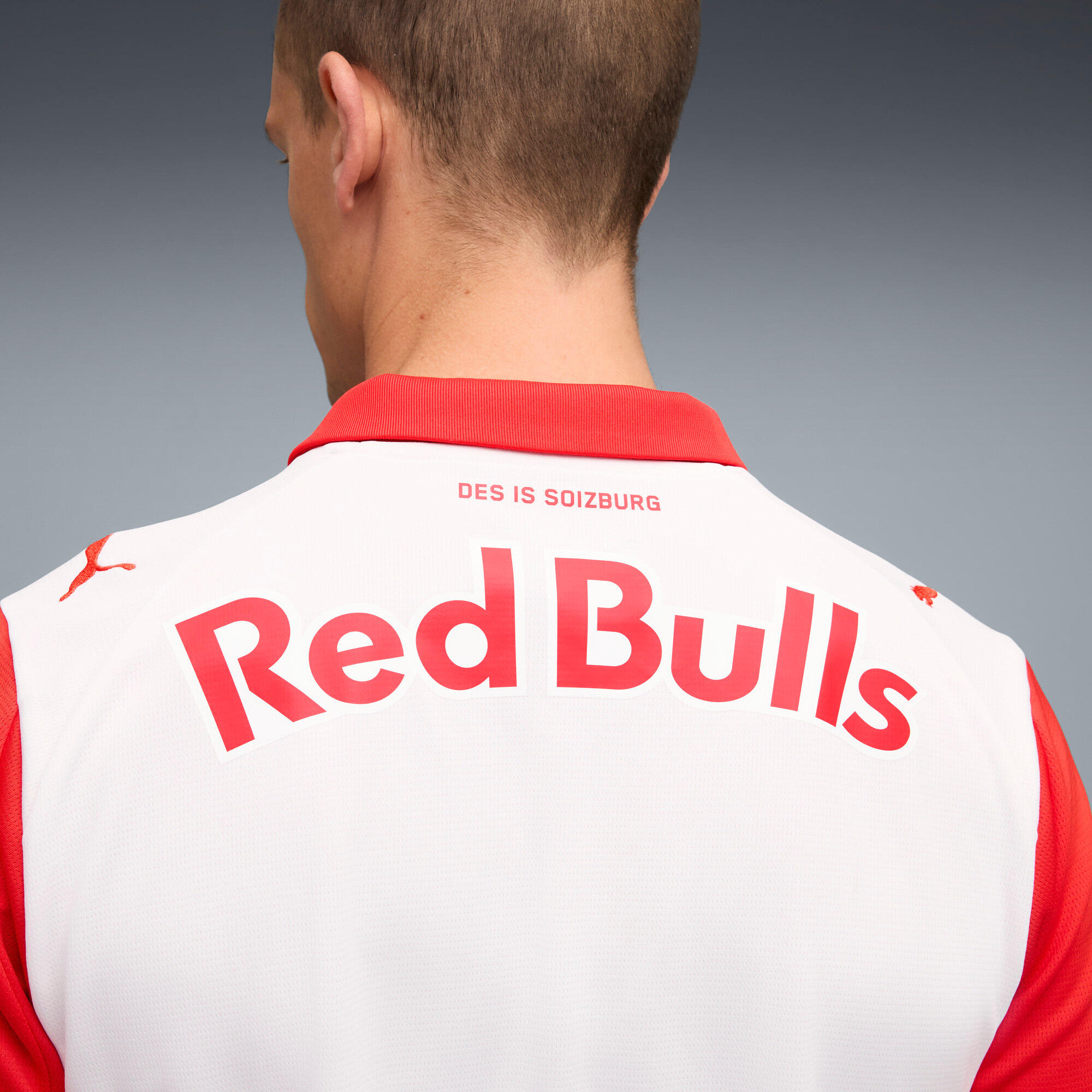 T-shirt futebol homem respirável Fc Red Bull Salzburg 25/26 Heimtrikot PUMA 7/7