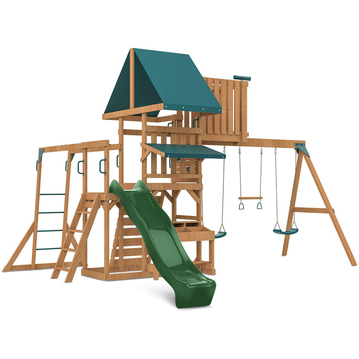 Lifespan Kids Walton Swing Set, Monkey Bars and Play Centre with 2.2m Slide