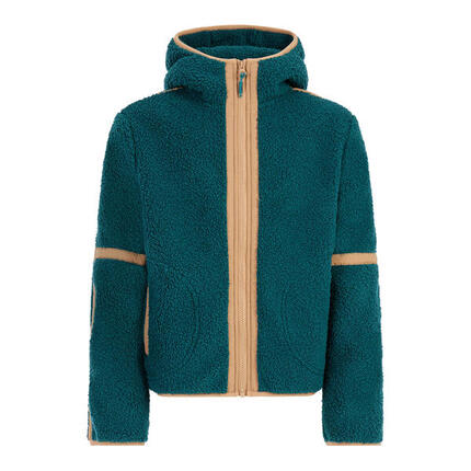 Mädchen Fleecejacke mit Kapuze und Reißverschluss Protest Jaggy