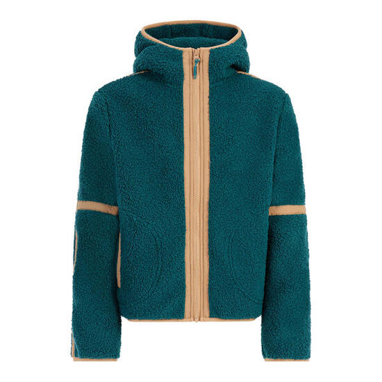 Mädchen Fleecejacke mit Kapuze und Reißverschluss Protest Jaggy