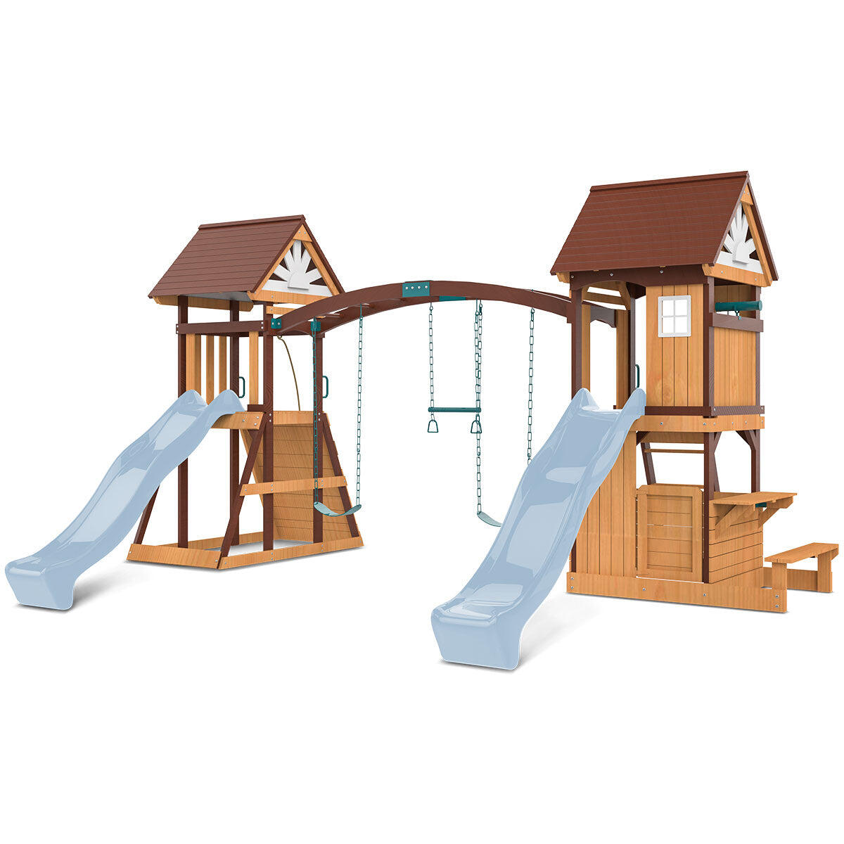 Lifespan Kids Armadale Swing Set and Play Centre with Two 2.2m Slide