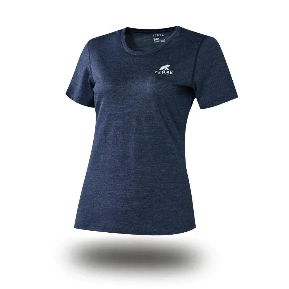 Trekking-T-Shirt aus Merinowolle für Damen 2/4
