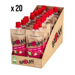 Pack x20 Purées nutritionnelles Framboise-Fraise-Basilic