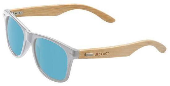 Lunettes Cairn Hybrid Bois Polarisées Blanc Mat - Lentes Gris (Cat.3)