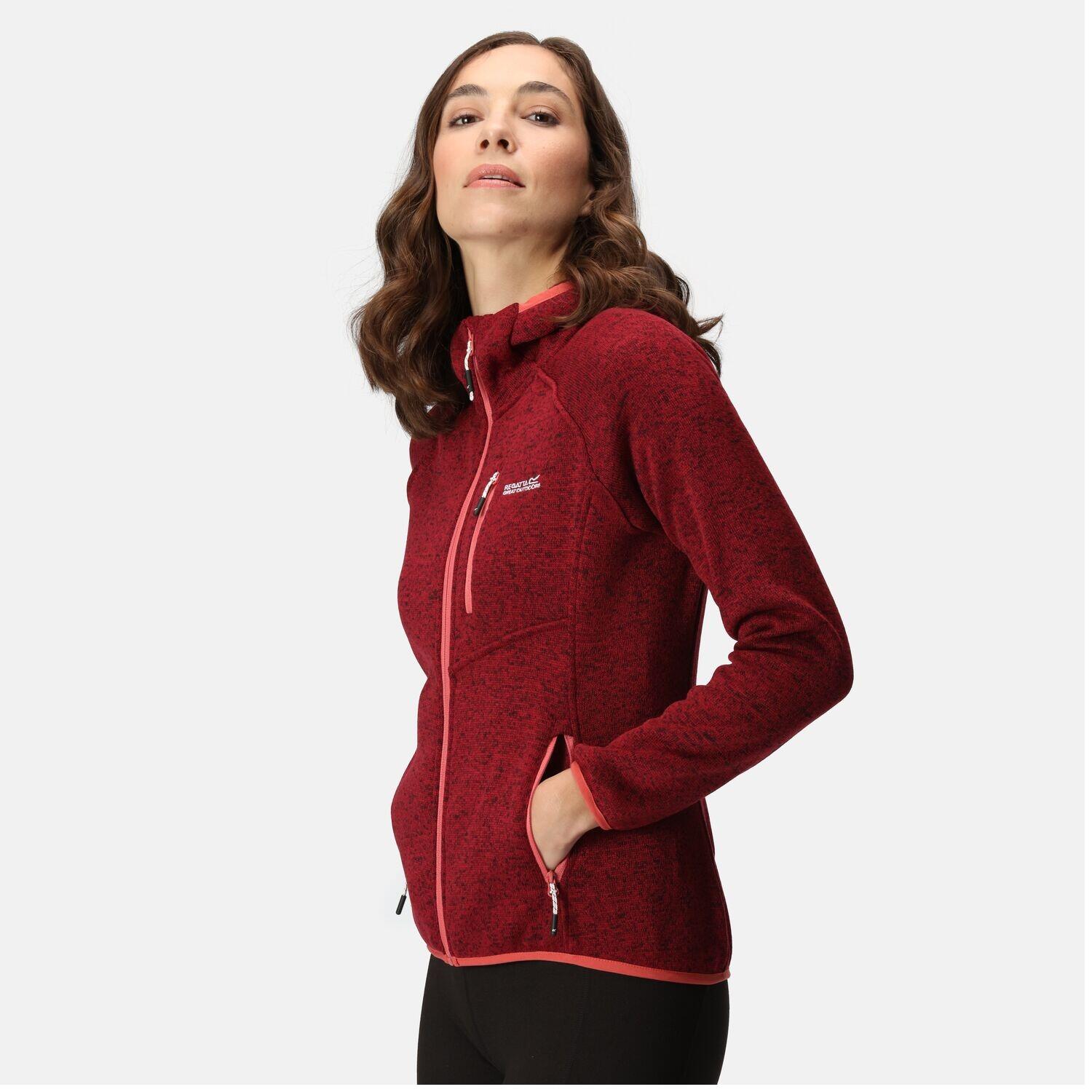 Regatta Hood Newhill Strickfleecejacke Damen mit Kapuze 4/6
