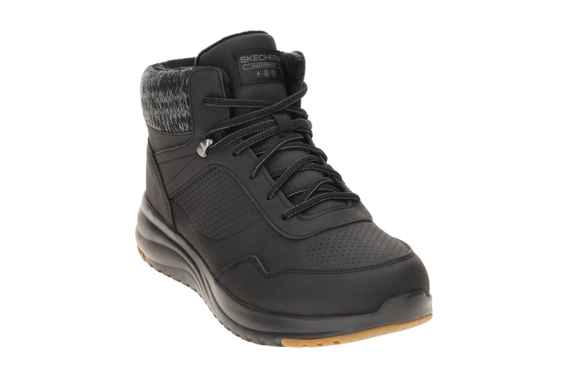 Skechers On-The-Go Mid Sneaker schwarz wasserdicht Slip Ins 144739 3/7