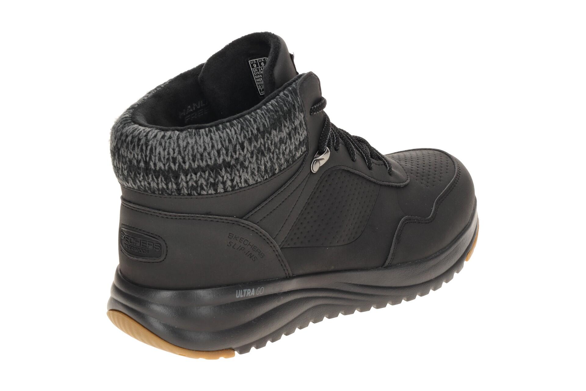 Skechers On-The-Go Mid Sneaker schwarz wasserdicht Slip Ins 144739 4/7