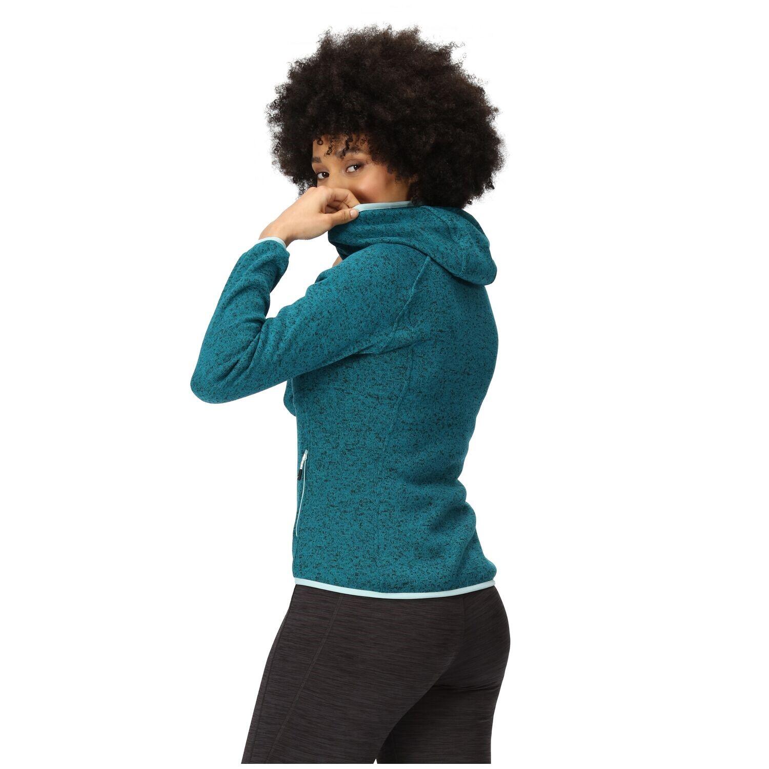 Regatta Hood Newhill Strickfleecejacke Damen mit Kapuze 4/6