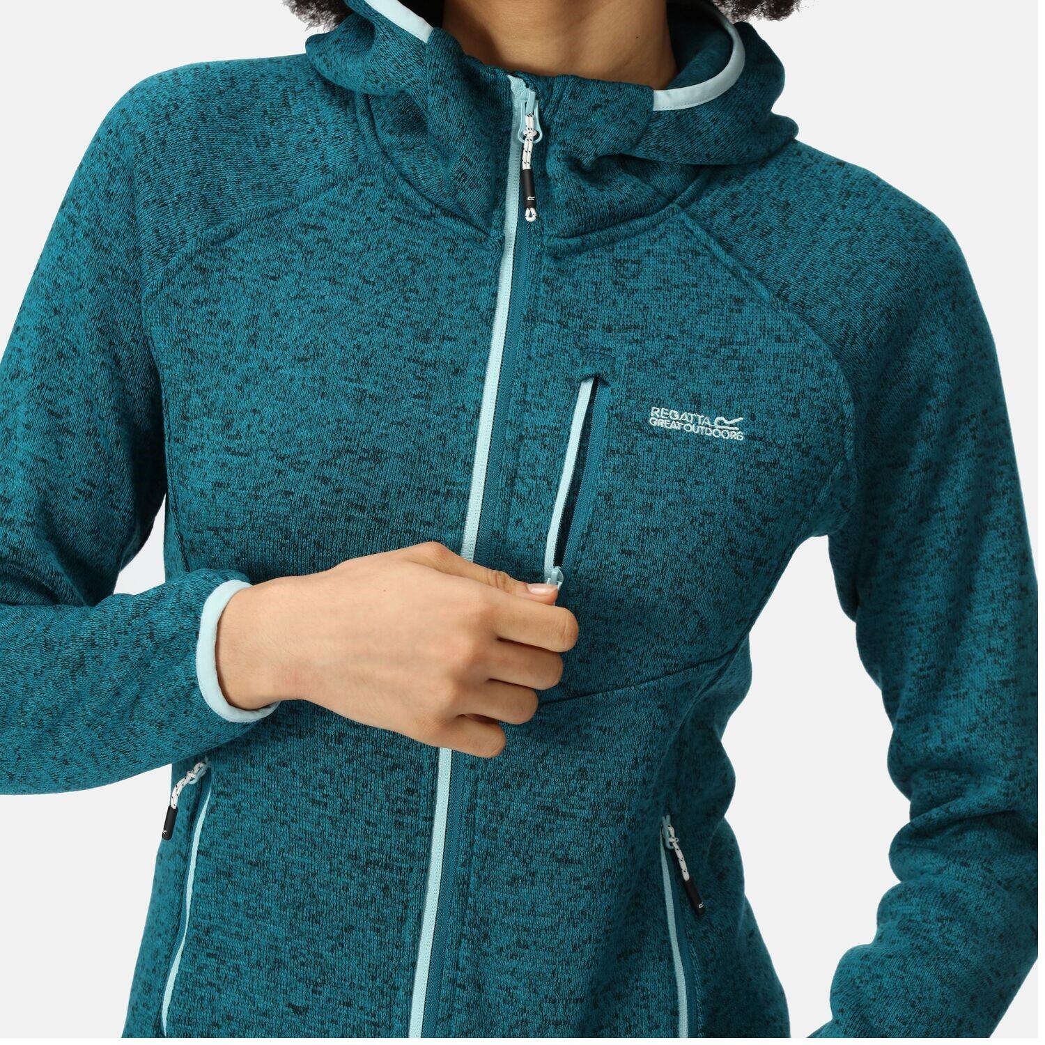 Regatta Hood Newhill Strickfleecejacke Damen mit Kapuze 5/6