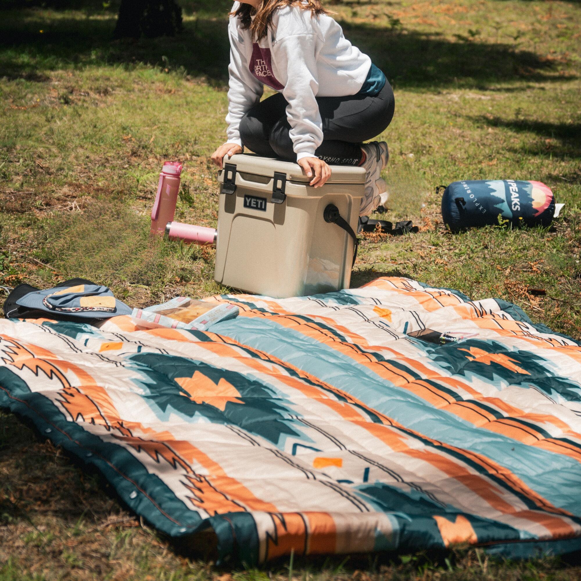 XL Outdoor-Bettdecke Seven Peaks Navajo mehrfarbig 200x180cm 3/7