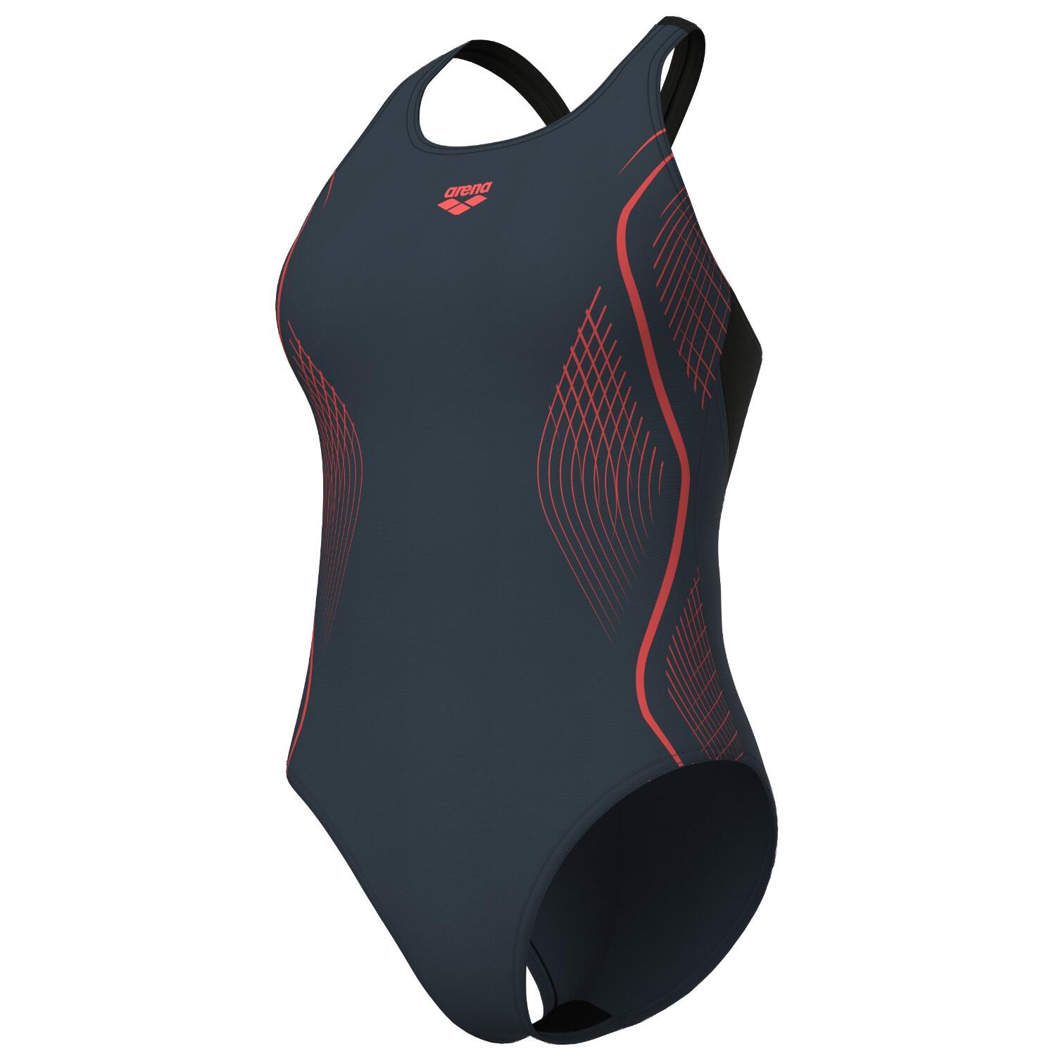 Maillot de bain 1 pièce femme Arena Grid V Back Graphic 5/5