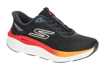 Skechers Max Run Schuhe schwarz Running Sportschuhe Herren Slip-Ins