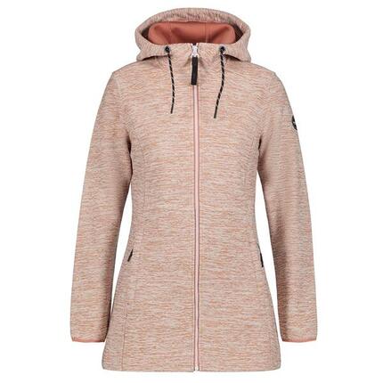 Icepeak Strickfleecejacke lang für Damen Alzey mit Kapuze
