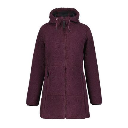 Icepeak Agra Fleecejacke für Damen mit verschließbaren Taschen und einer Kapuze